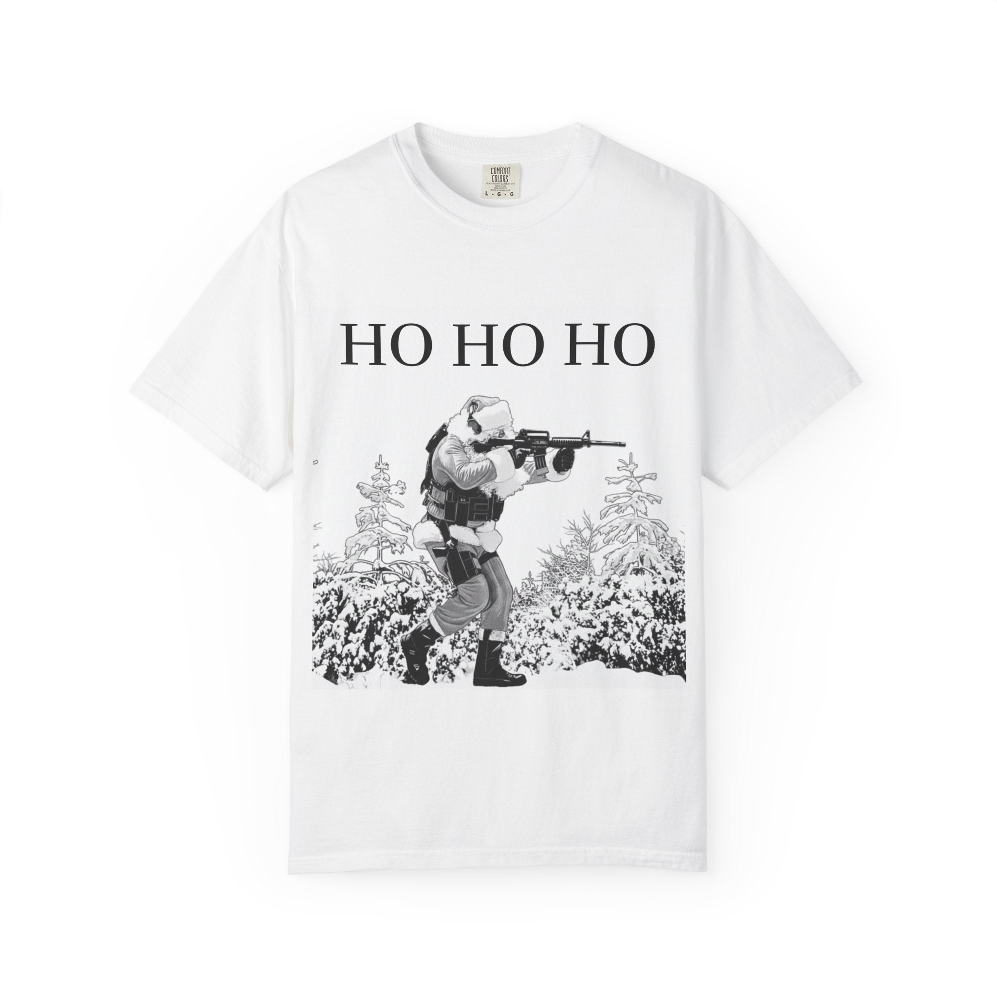 White Tee HO HO HO