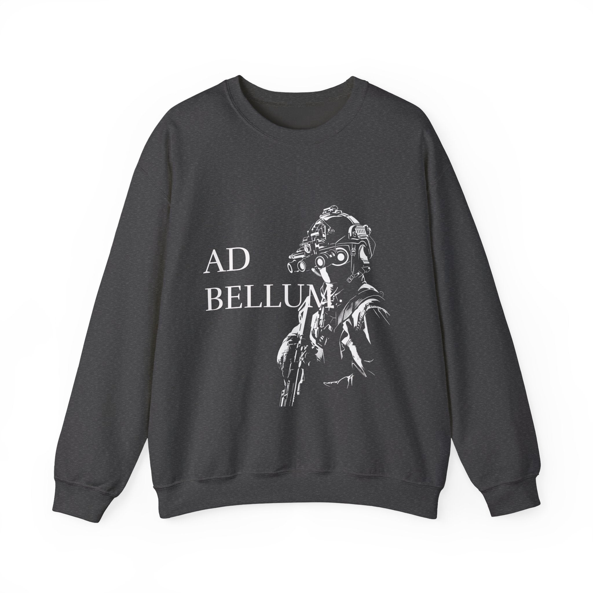 Ad Bellum Tactical Crewneck Sweatshirt — Military Pilot Graphic