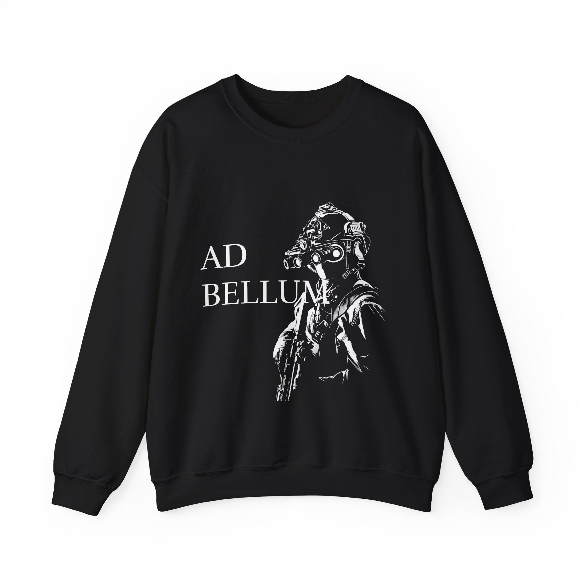 Ad Bellum Tactical Crewneck Sweatshirt — Military Pilot Graphic