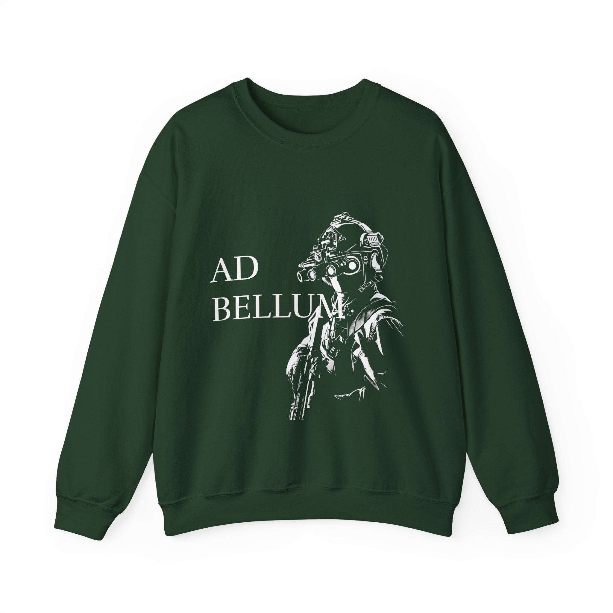 Ad Bellum Tactical Crewneck Sweatshirt — Military Pilot Graphic