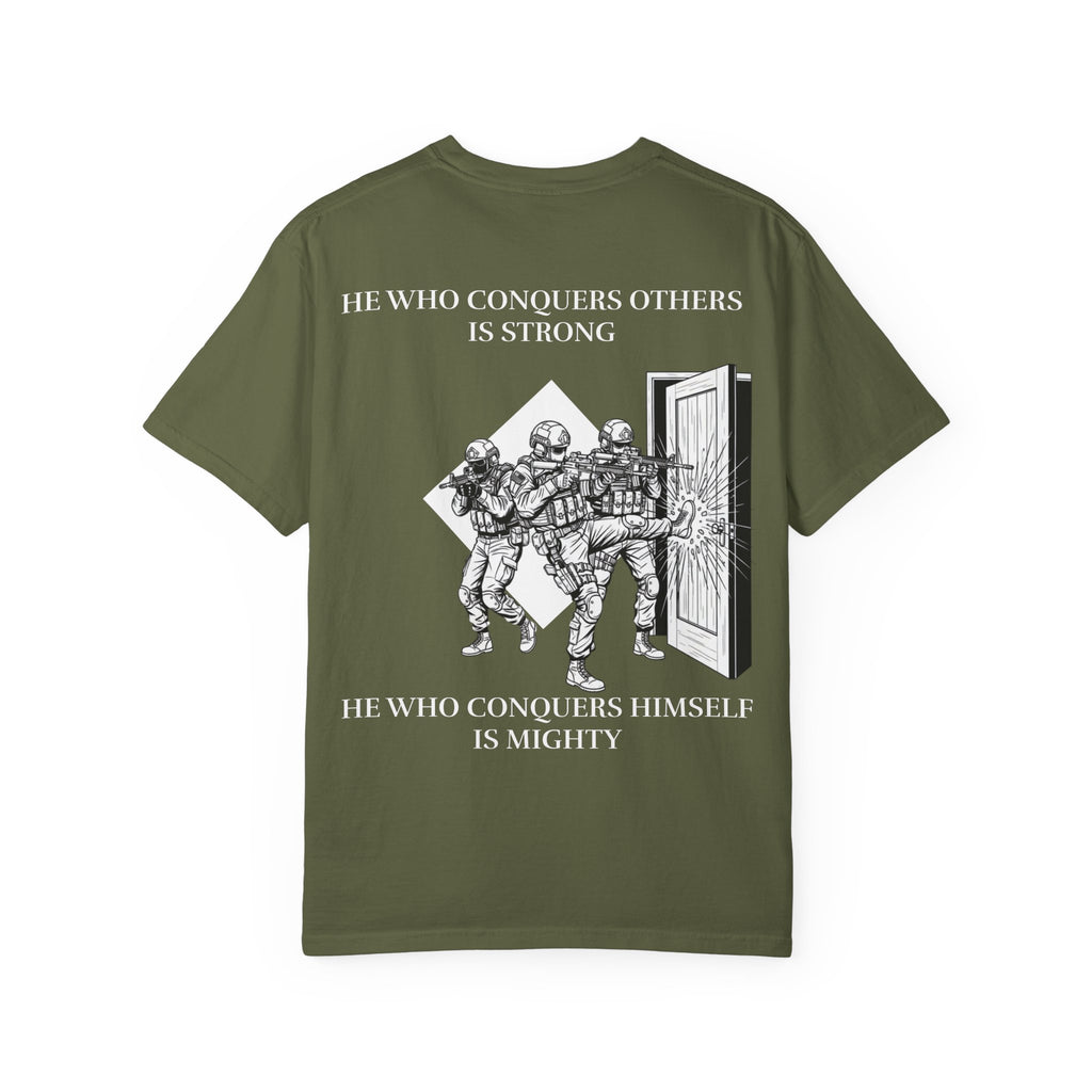 He Who Conquers Himself Tee