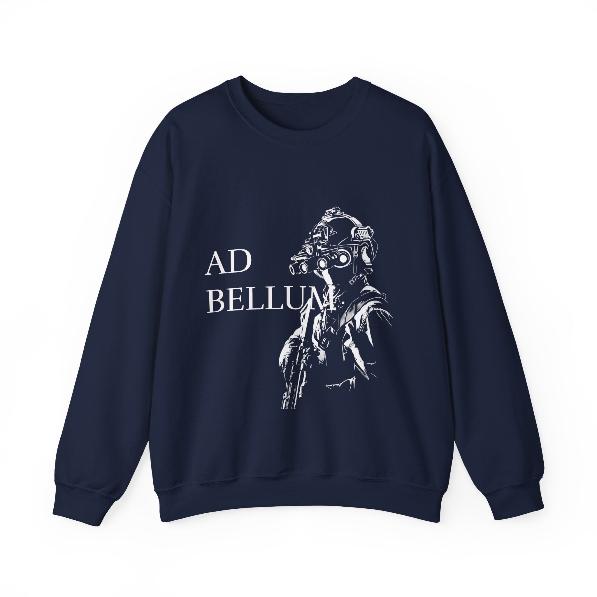 Ad Bellum Tactical Crewneck Sweatshirt — Military Pilot Graphic